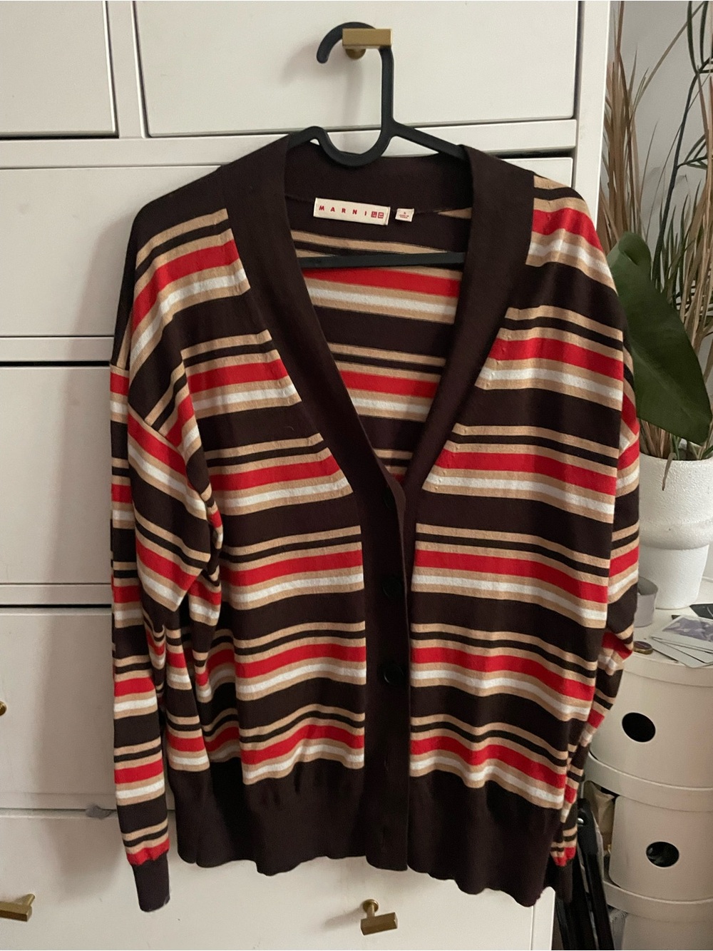 Marni Striped Button Cardigan